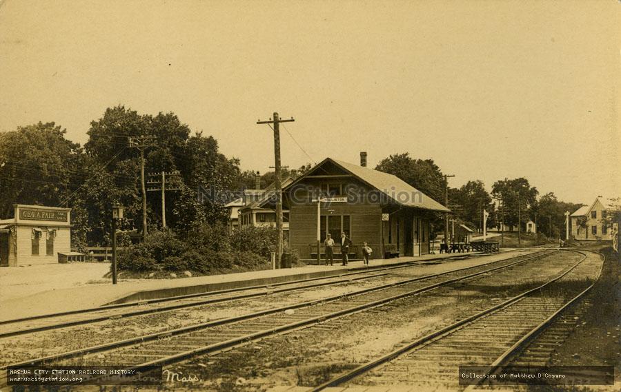 Postcard: Railroad Station, Holliston, Massachusetts